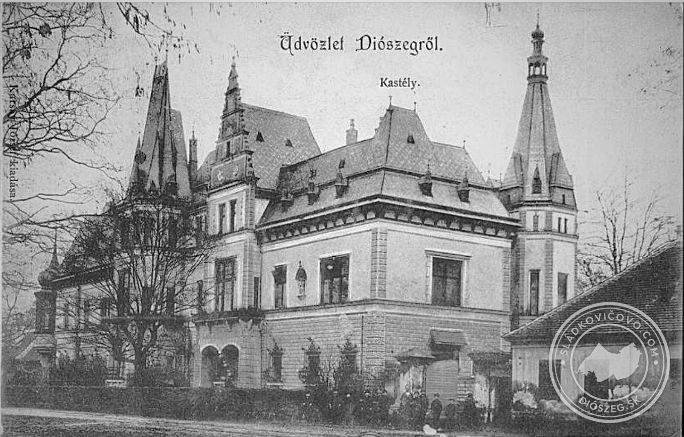 A diószegi kastély a 20. század elején.
