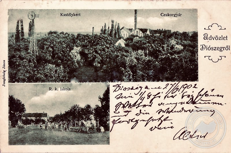 1902-ben feladott képeslap.