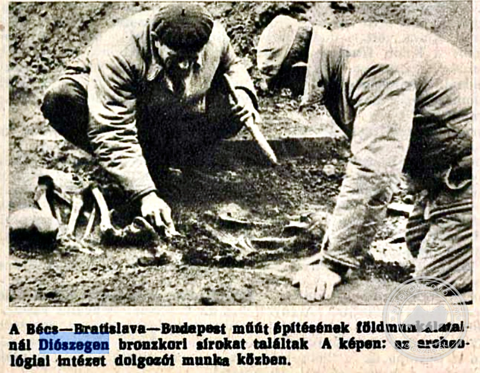 Vykopávky z doby bronzovej.