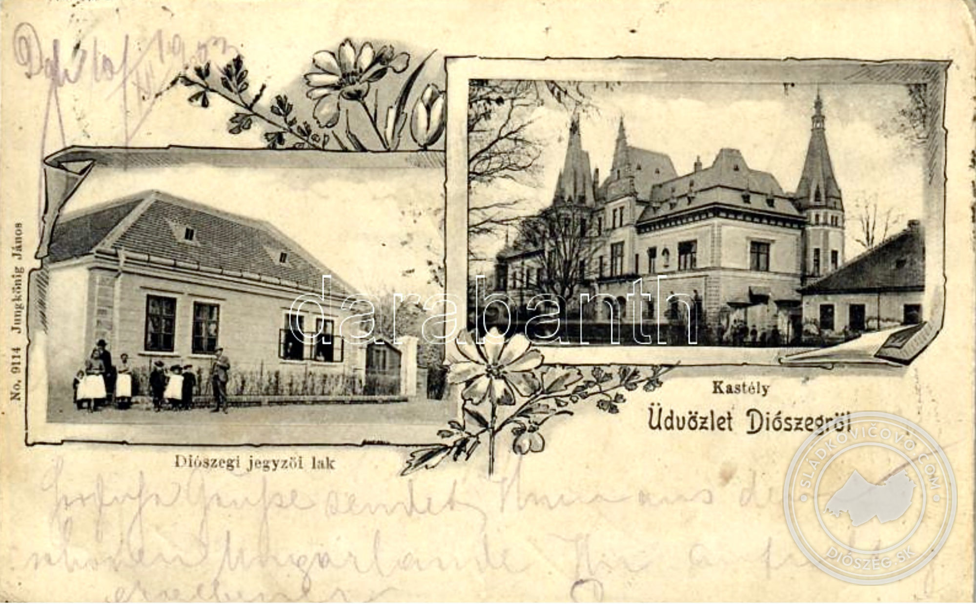 1903-ban postán feladott képeslap.